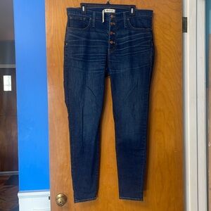 NWT Madewell Buttonfly Skinny Size 16